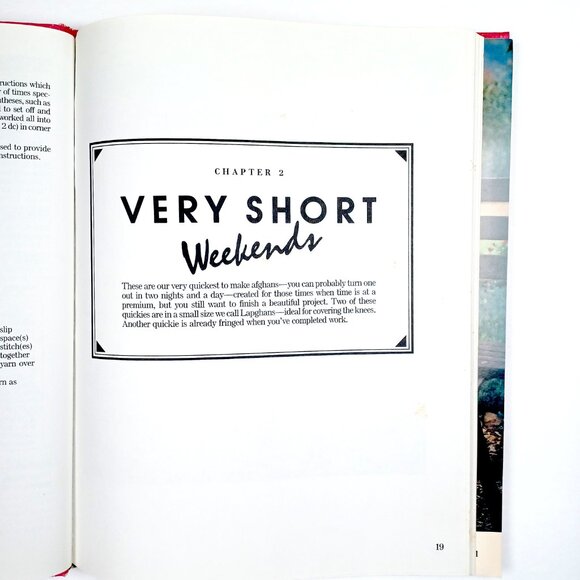 Weekend Afghans Jean Leinhauser Rita Weiss 144 Pgs 16 Pgs Full Color Index Vtg - Picture 7 of 16